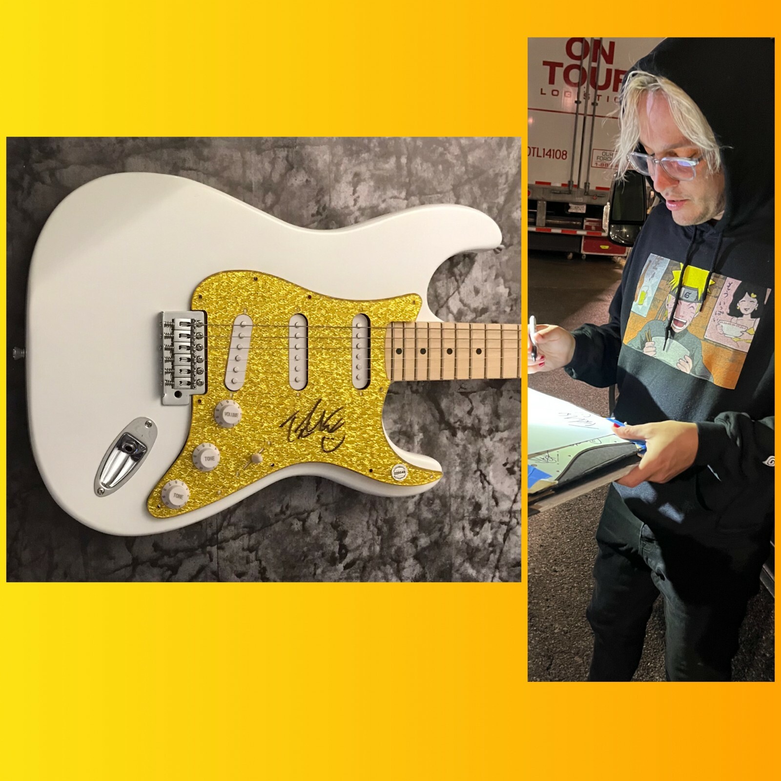 GFA the Word Alive Telle Singer * TYLER SMITH * Signed Electric Guitar T2 COA