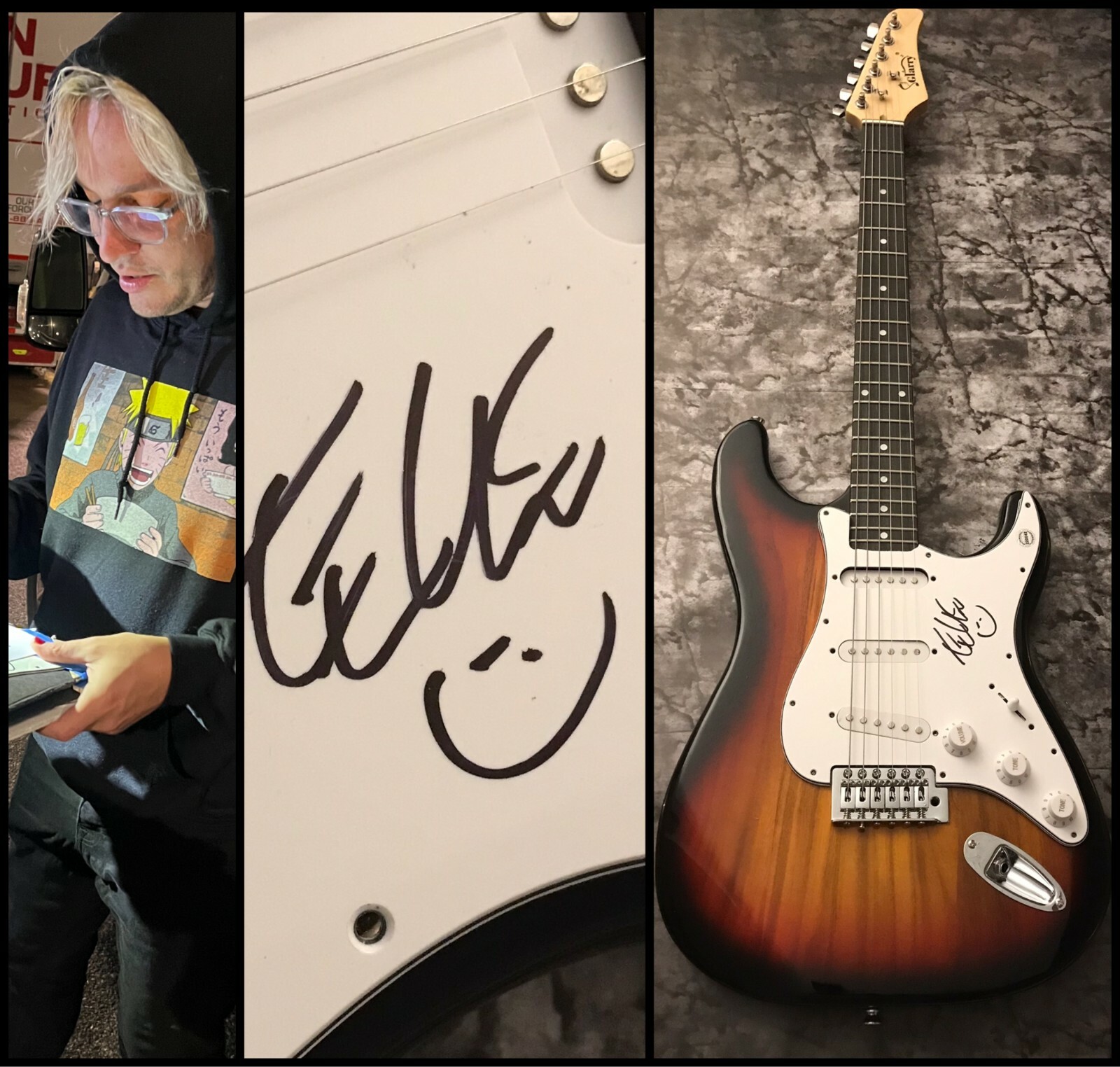 GFA the Word Alive Telle Singer * TYLER SMITH * Signed Electric Guitar T3 COA