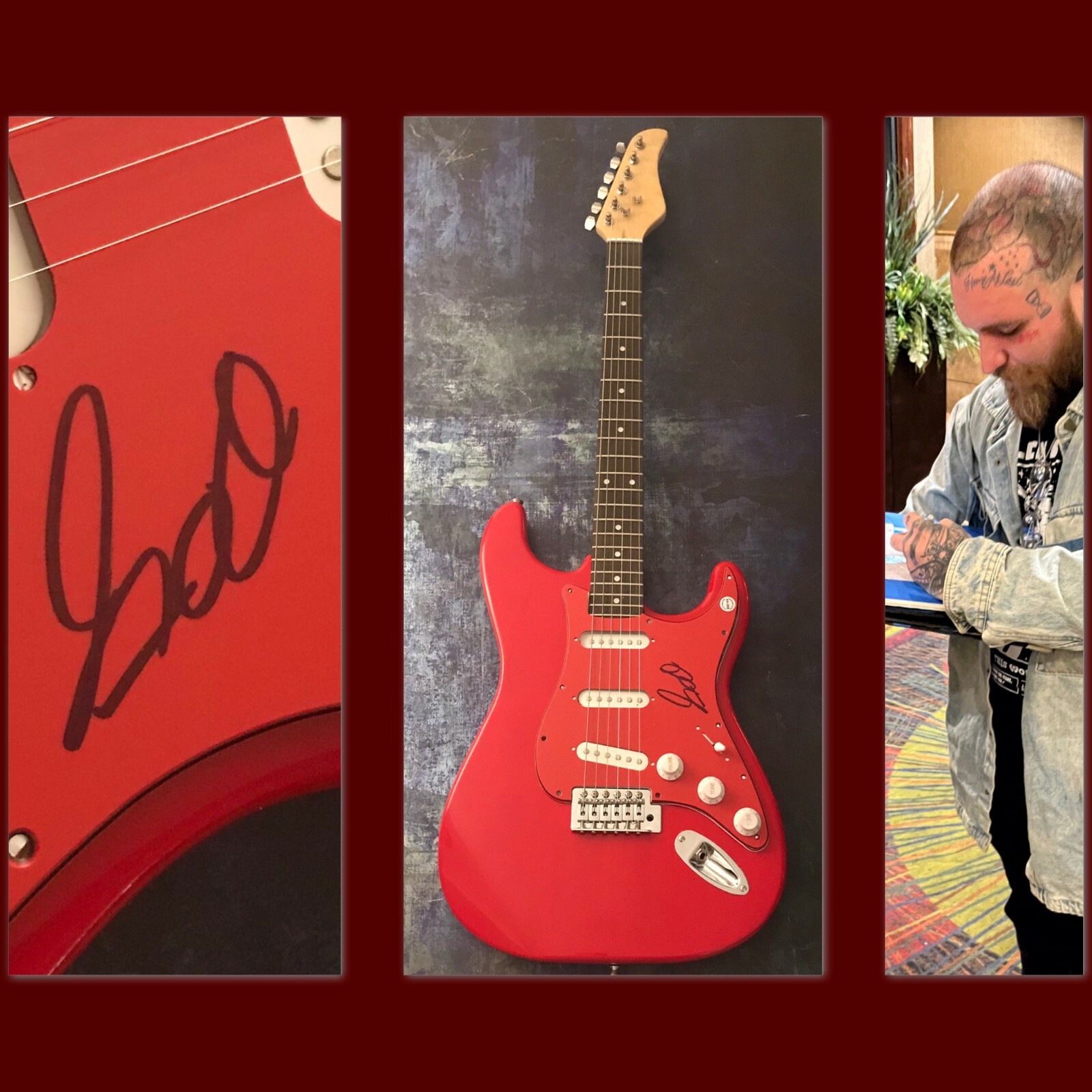 GFA Tough Love 911 Simple Things * TEDDY SWIMS * Signed Electric Guitar T4 COA