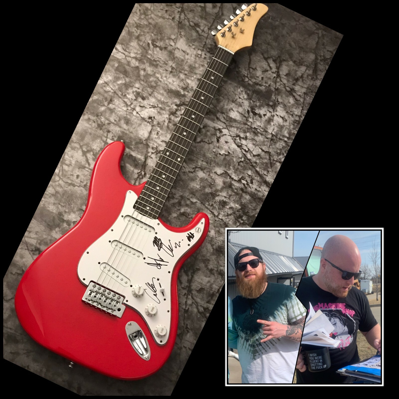 GFA Matt James x5 Band * BLACKTOP MOJO * Signed Electric Guitar PROOF B1 COA