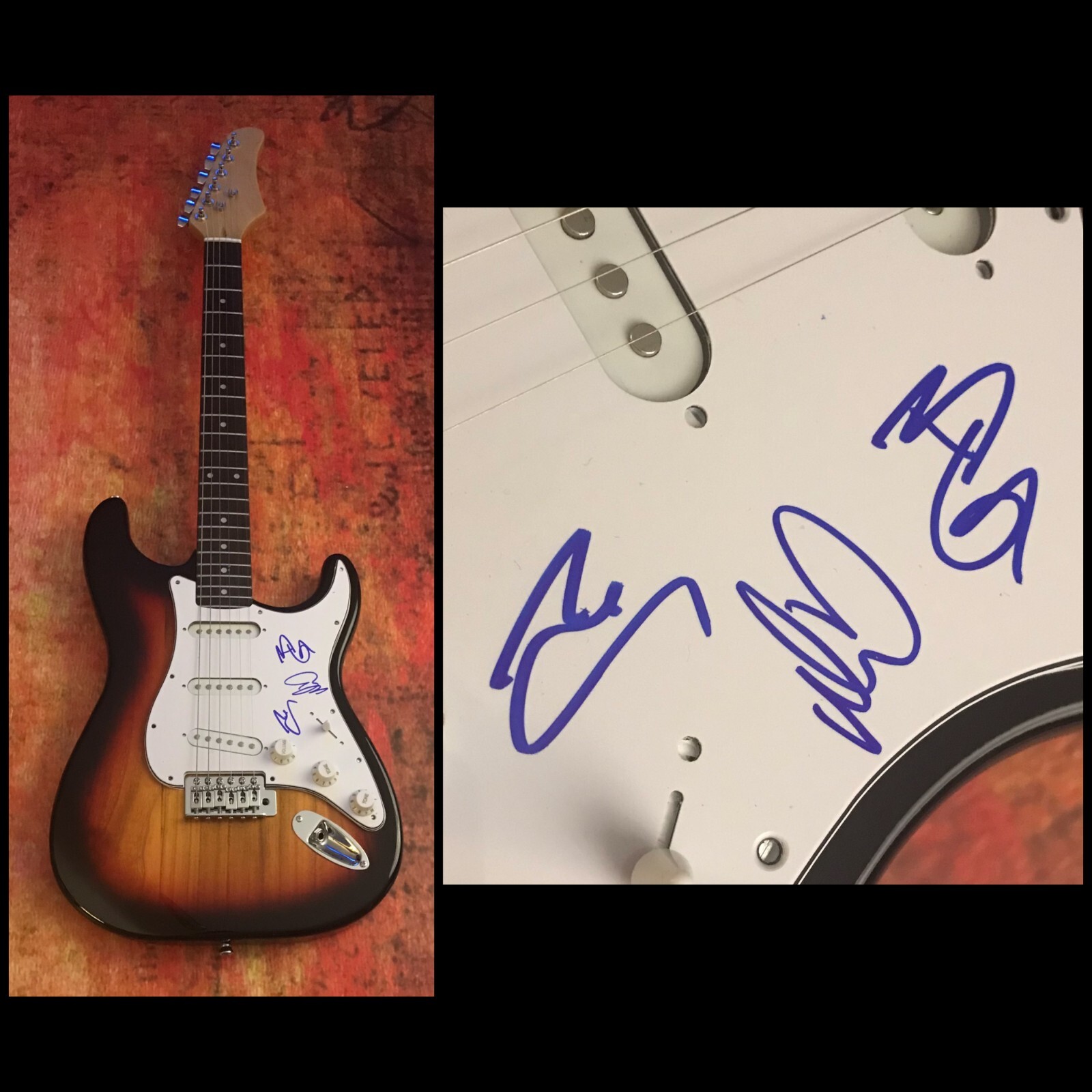 GFA I Can Only Imagine * MERCYME * Signed x3 Band Electric Guitar M3 COA