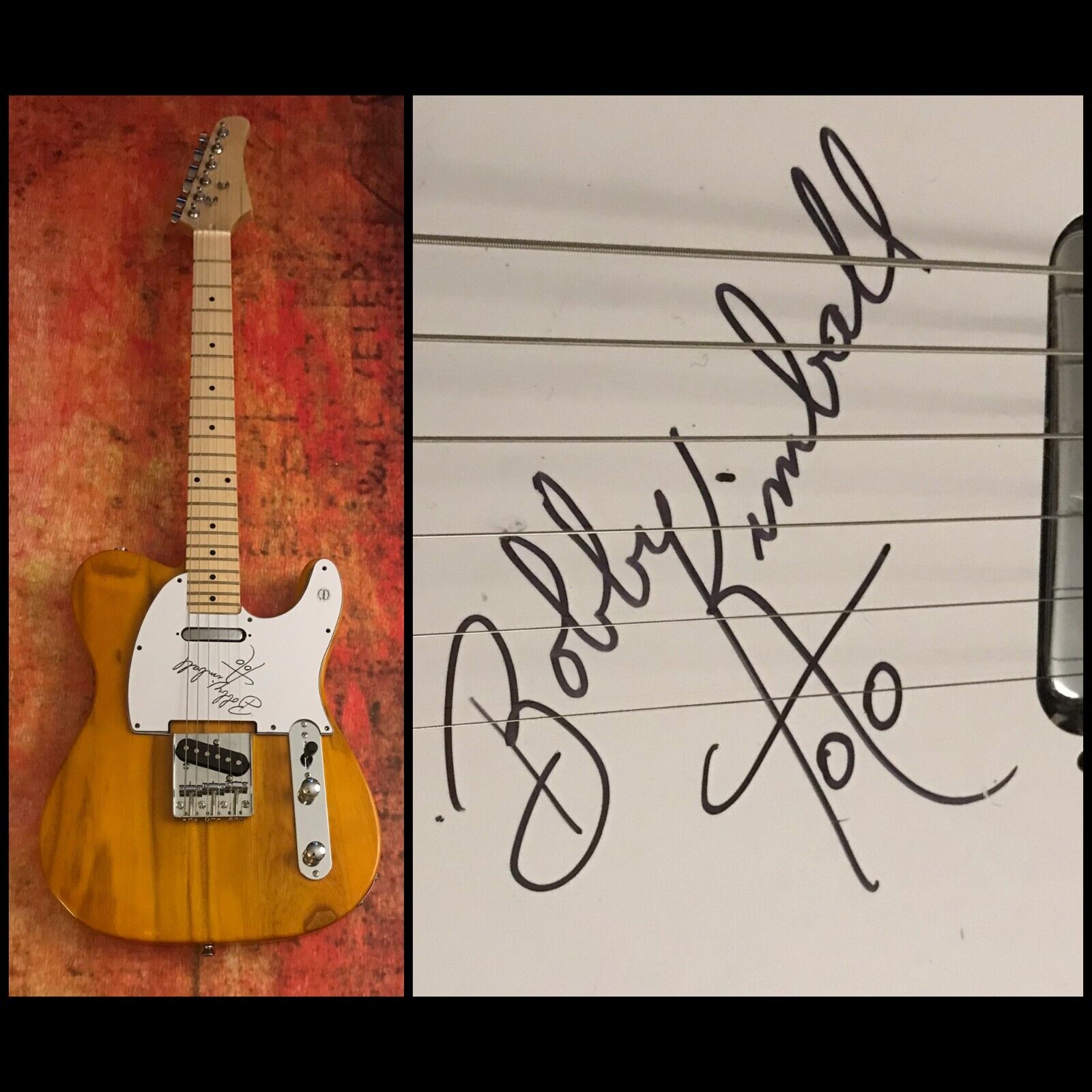 GFA Toto Band Africa Singer * BOBBY KIMBALL * Signed Electric Tele Guitar COA