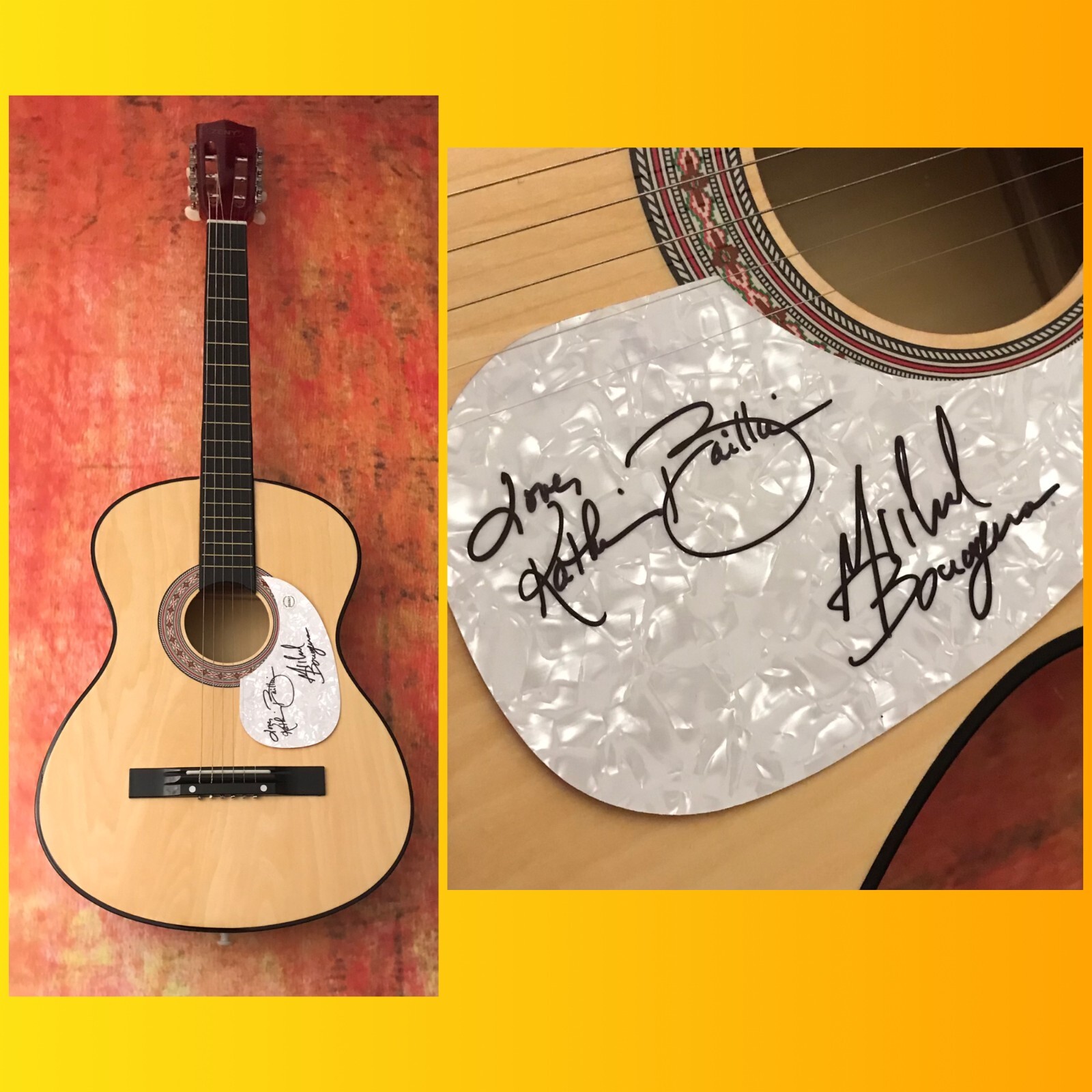 GFA Kathie & Michael Bonagura * BAILLIE & THE BOYS * Signed Acoustic Guitar COA