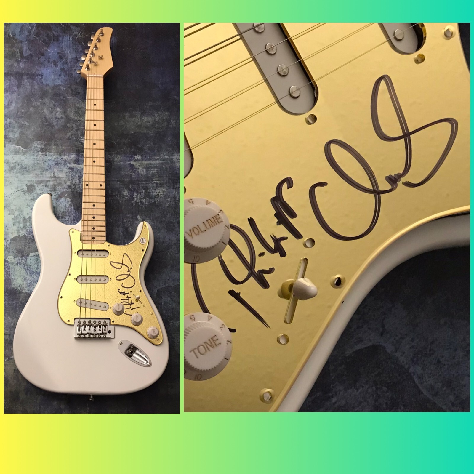 GFA Clemens Rehbein & Philipp Dausch * MILKY CHANCE * Signed Electric Guitar COA