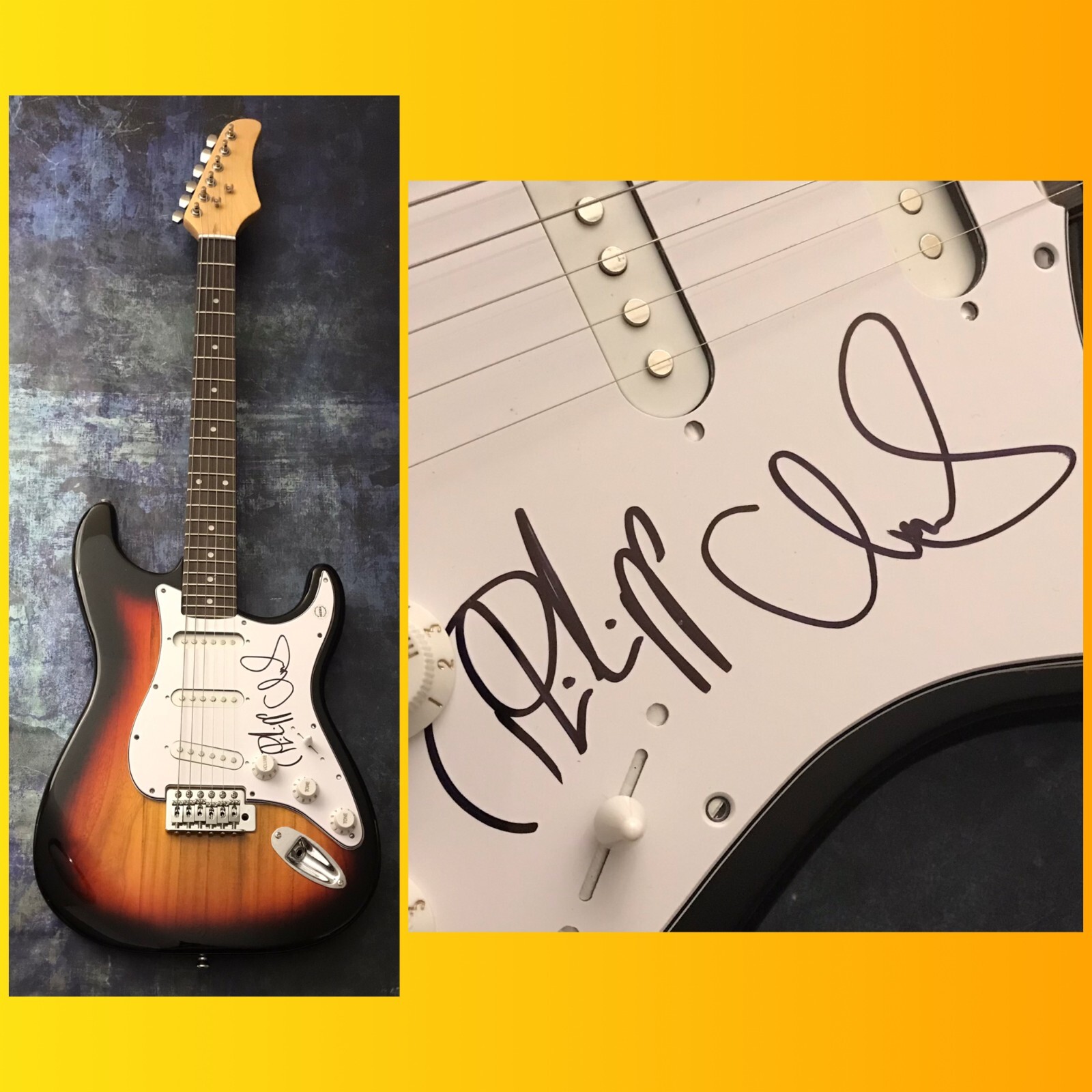 GFA Clemens Rehbein & Philipp Dausch * MILKY CHANCE * Signed Electric Guitar COA