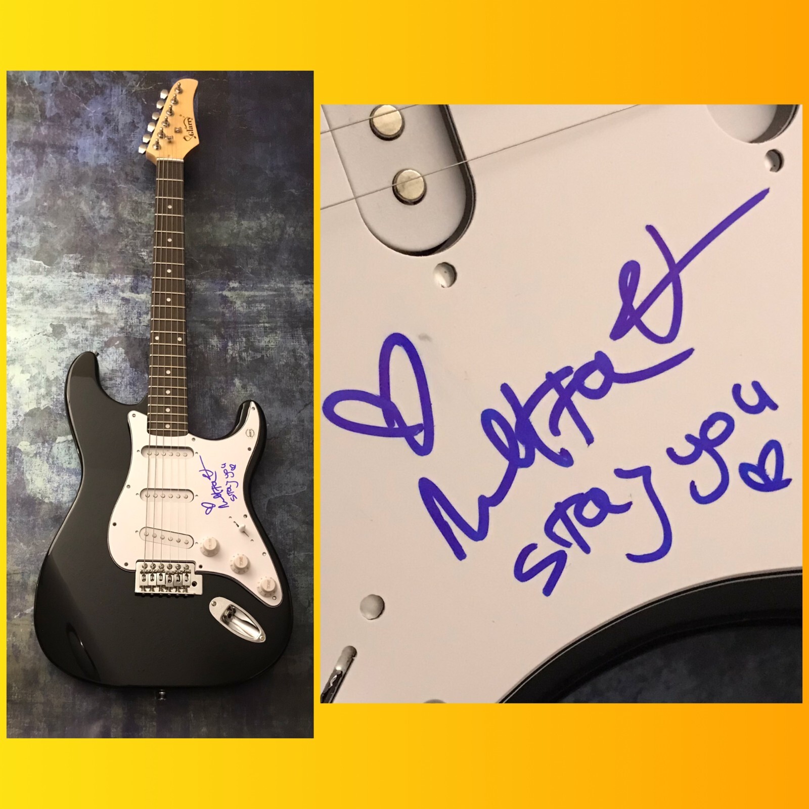 GFA Toy & Bassa Sababa Star * NETTA BARZILAI * Signed Electric Guitar N2 COA