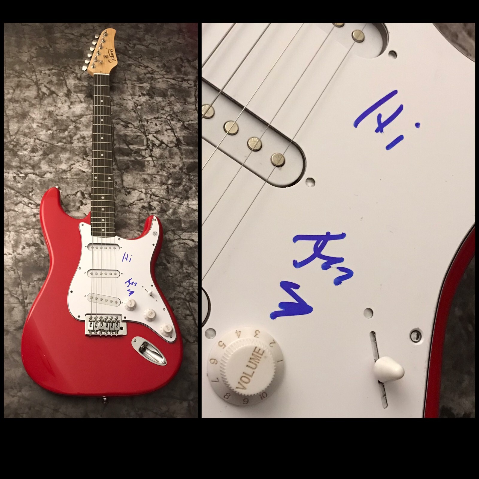 GFA Local H Band Bound for the Floor * SCOTT LUCAS * Signed Electric Guitar COA