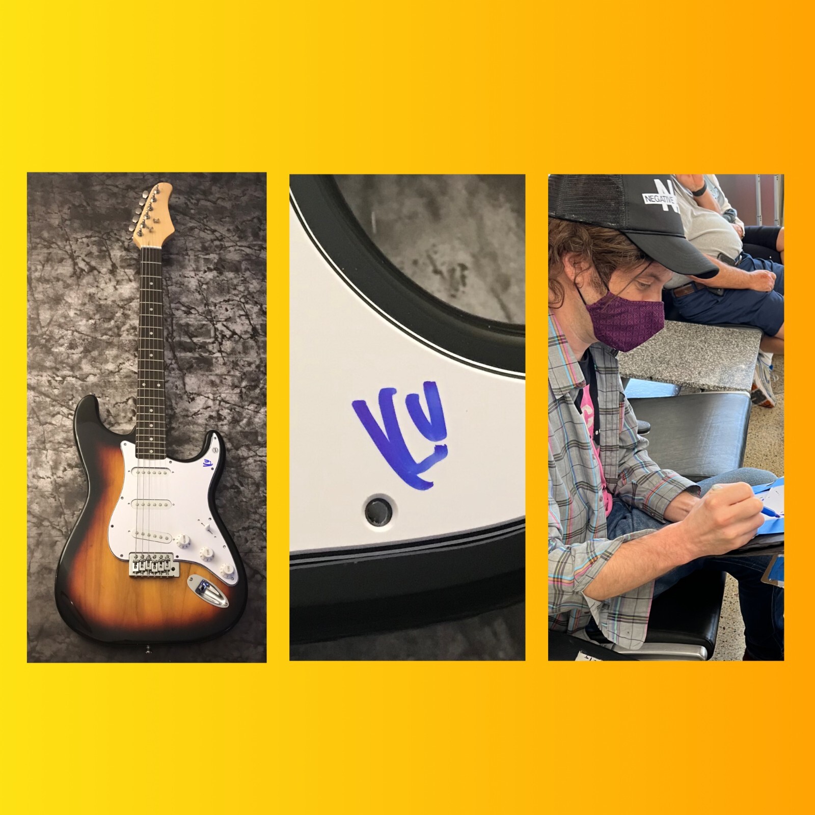 GFA Pretty Pimpin Star * KURT VILE * Signed Electric Guitar PROOF K3 COA