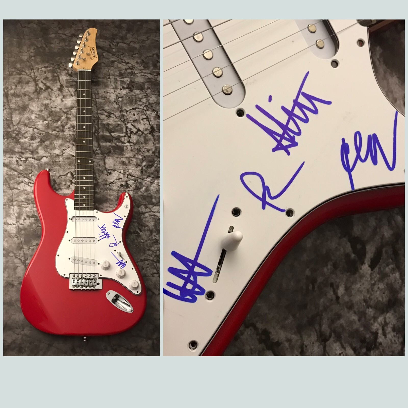 GFA Under My Influence x4 Band * THE ACES * Signed Electric Guitar A1 COA