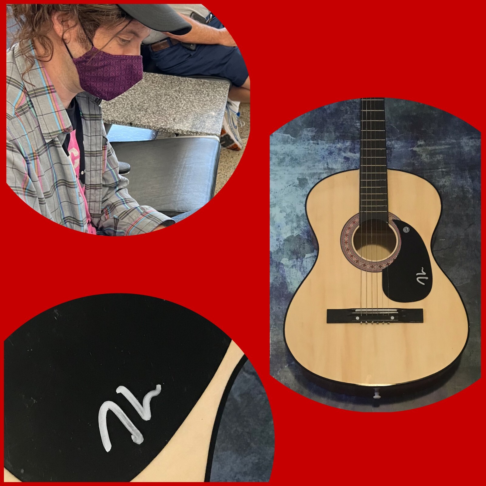 GFA Pretty Pimpin Star * KURT VILE * Signed Acoustic Guitar PROOF K4 COA