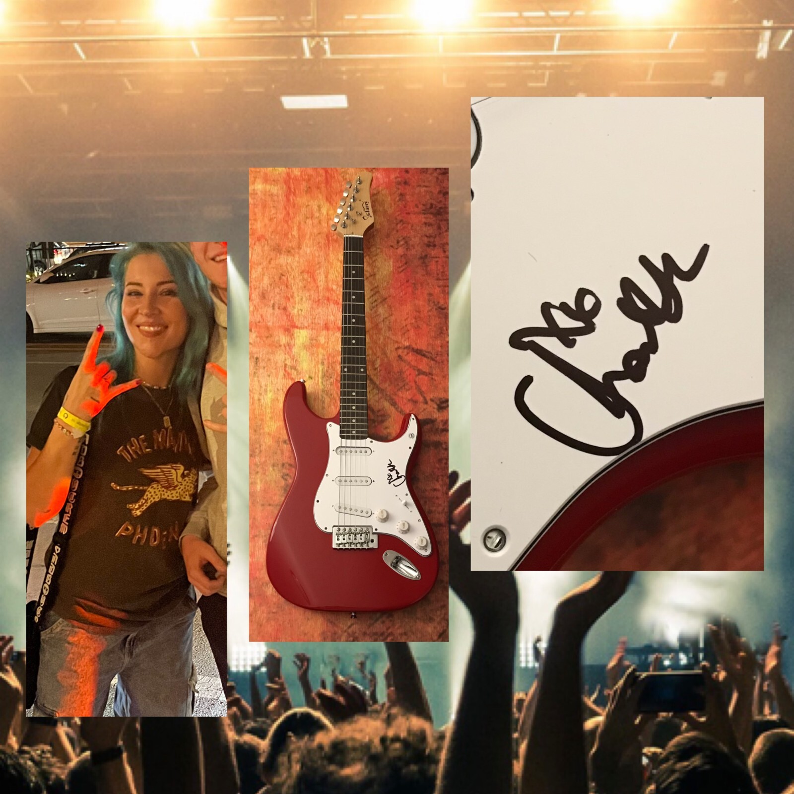 GFA Love and Other Lies Star * CHARLOTTE SANDS * Signed Electric Guitar C2 COA