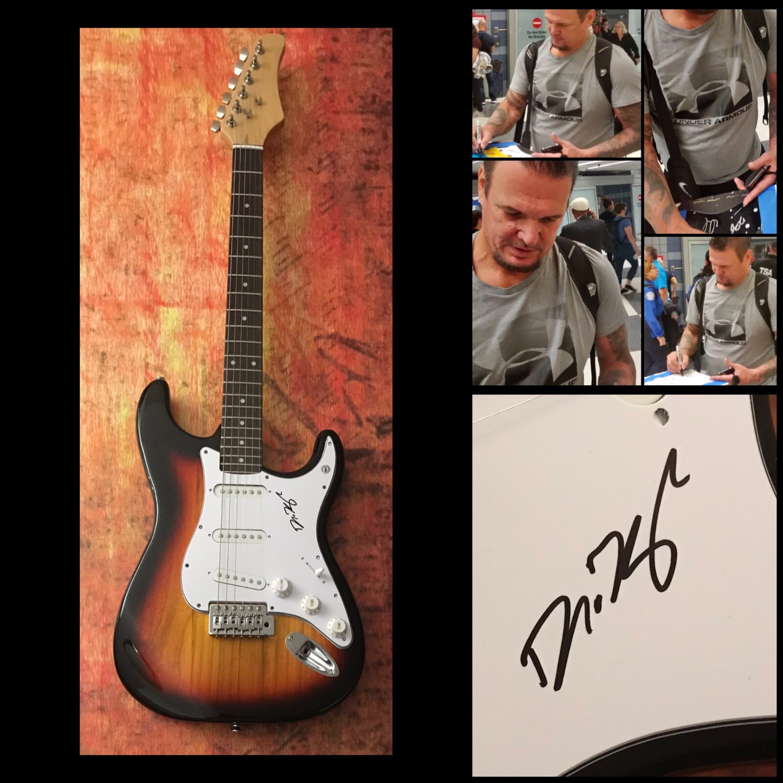 GFA Disturbed The Sickness * DAN DONEGAN * Signed Electric Guitar PROOF COA