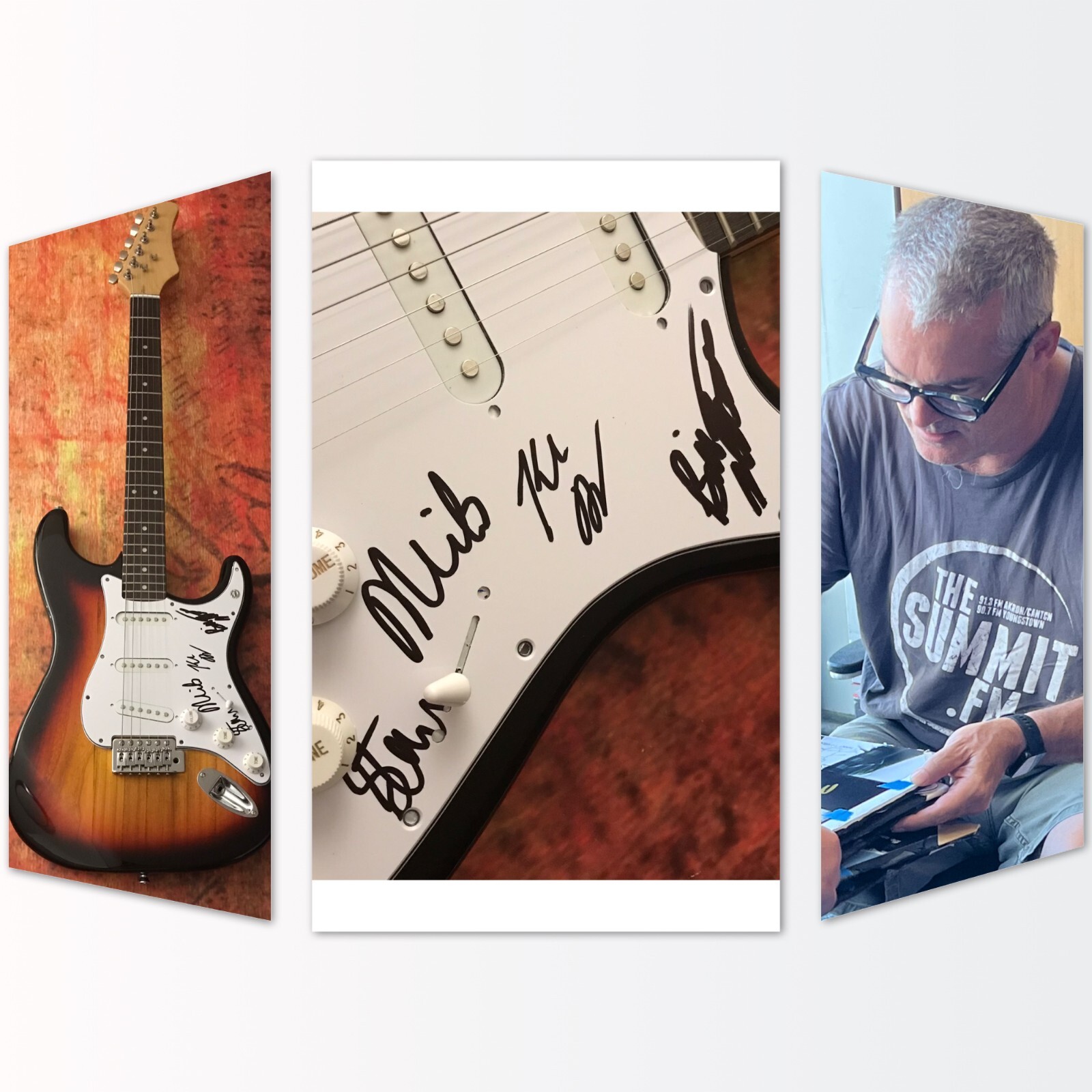GFA Milo Aukerman x4 Band * THE DESCENDENTS * Signed Electric Guitar PROOF COA