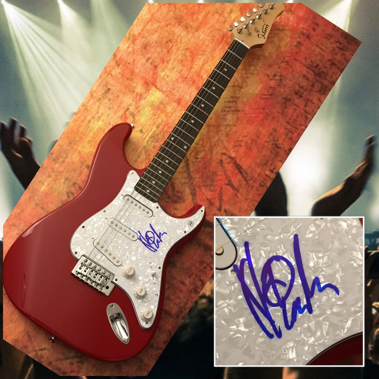 GFA The Offspring Guitarist * NOODLES * Signed Electric Guitar COA