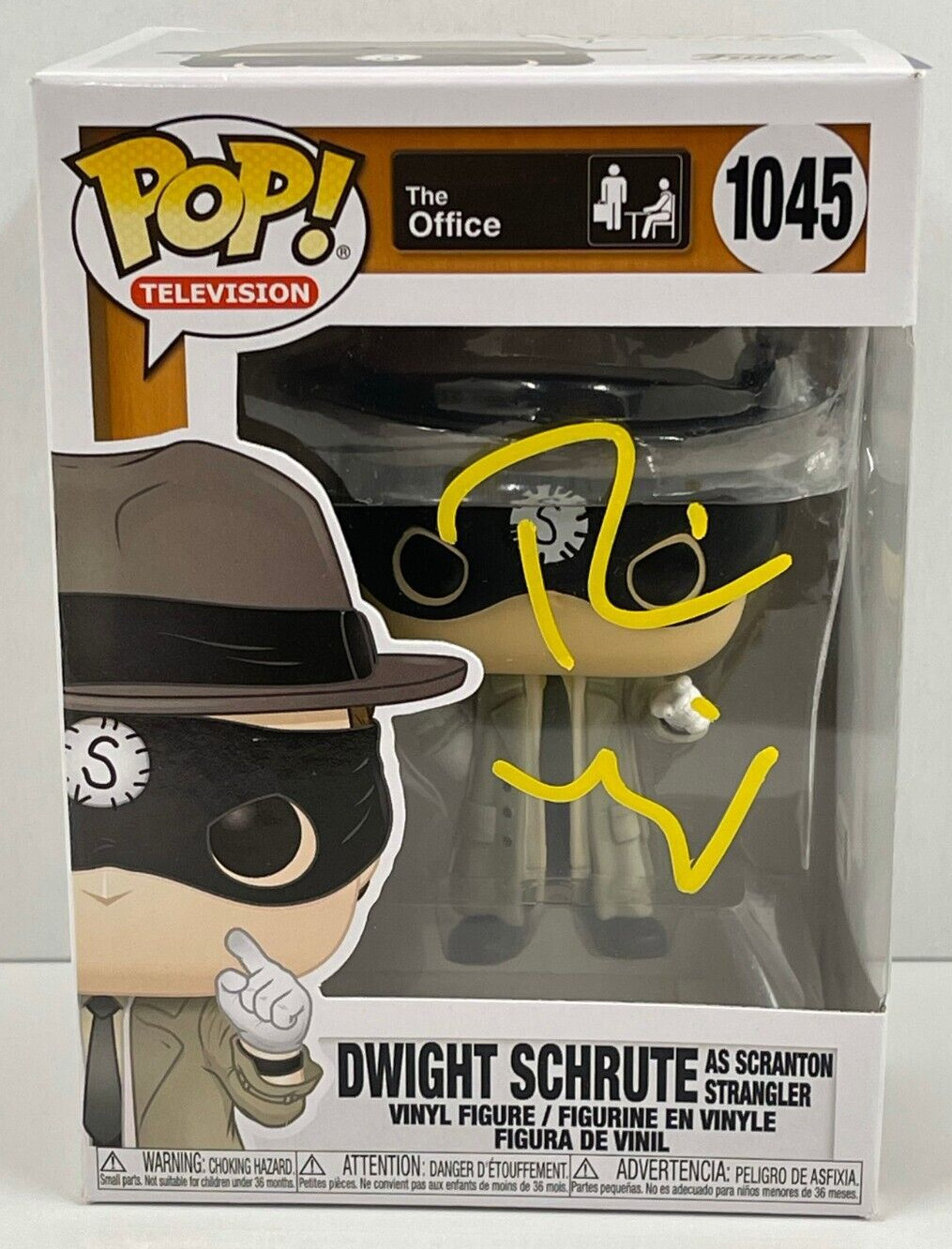 RAINN WILSON DWIGHT SCHRUTE SIGNED THE OFFICE FUNKO FIGURE 1045 BECKETT COA 4