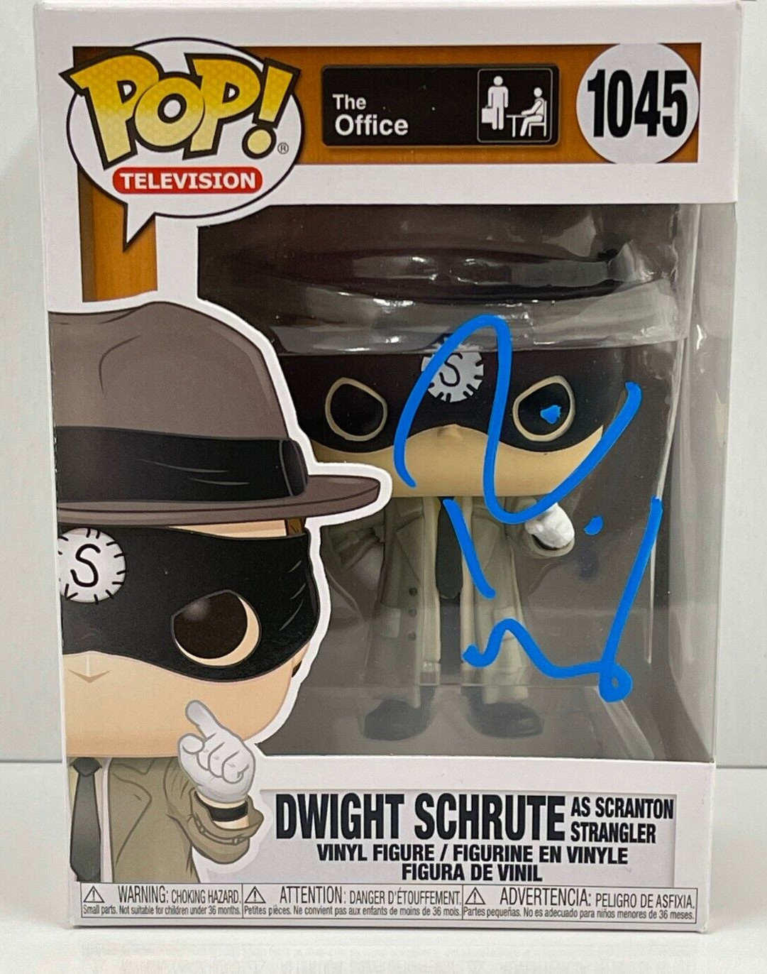 RAINN WILSON DWIGHT SCHRUTE SIGNED THE OFFICE FUNKO FIGURE 1045 BECKETT COA 27