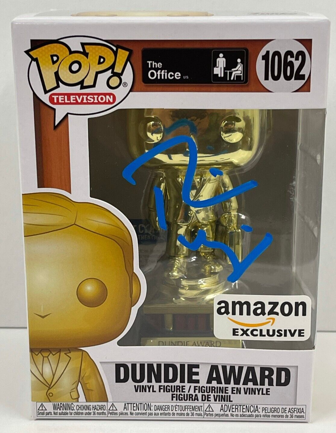 RAINN WILSON DWIGHT SCHRUTE SIGNED THE OFFICE FUNKO FIGURE 1062 BECKETT COA 4