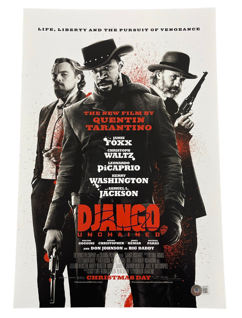 QUENTIN TARANTINO SIGNED 12X18 PHOTO DJANGO UNCHAINED AUTOGRAPH BECKETT