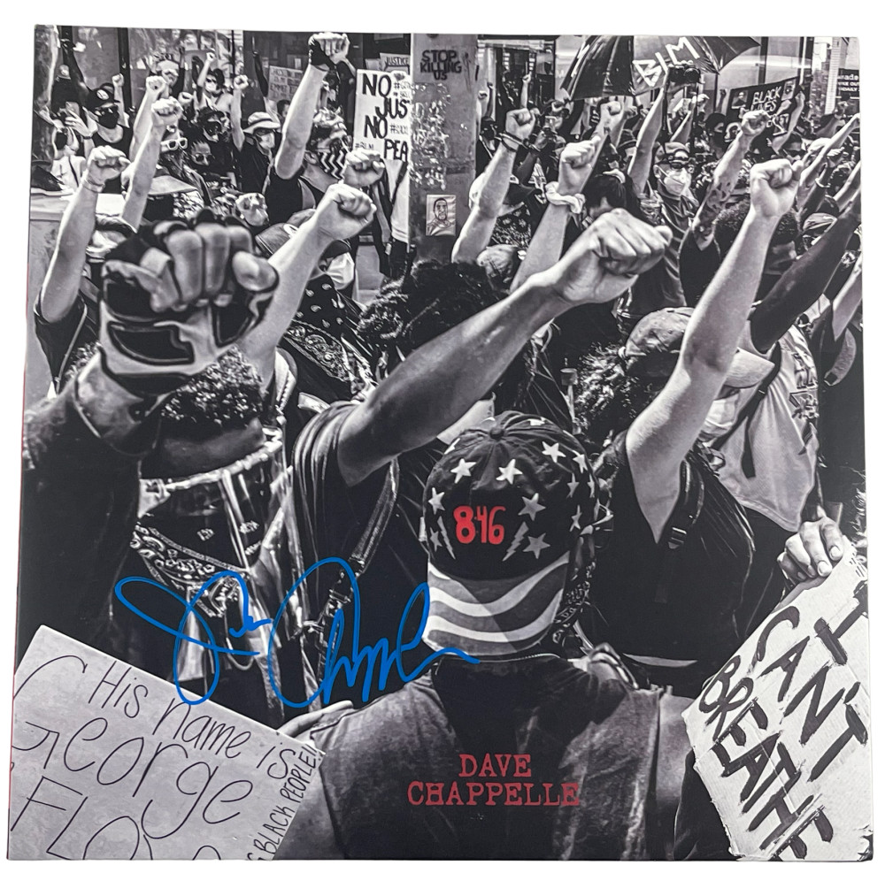 DAVE CHAPPELLE SIGNED 8:46 ALBUM VINYL AUTHENTIC AUTOGRAPH BECKETT LOA 3