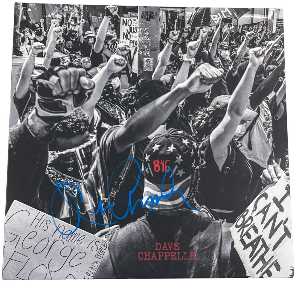 DAVE CHAPPELLE SIGNED 8:46 ALBUM VINYL AUTHENTIC AUTOGRAPH BECKETT LOA 4