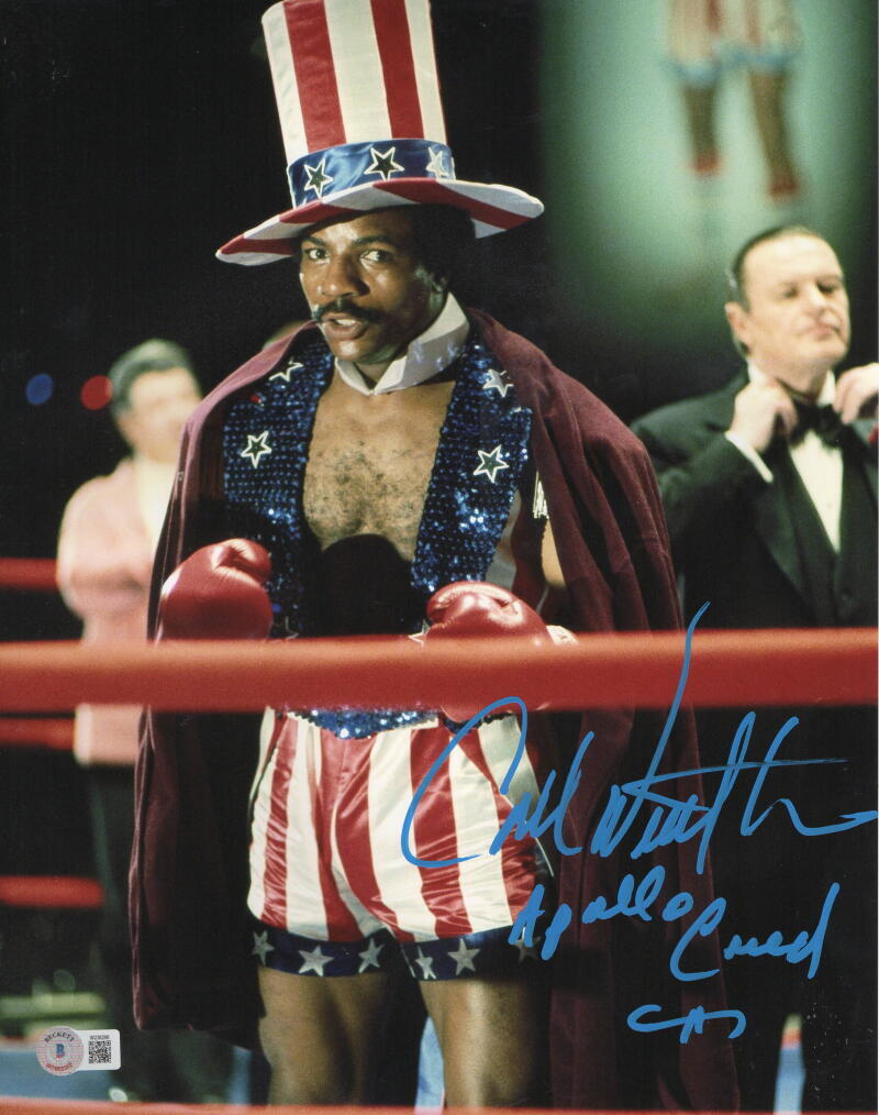CARL WEATHERS SIGNED 11X14 PHOTO AUTHENTIC AUTOGRAPH APOLLO CREED BECKETT 2