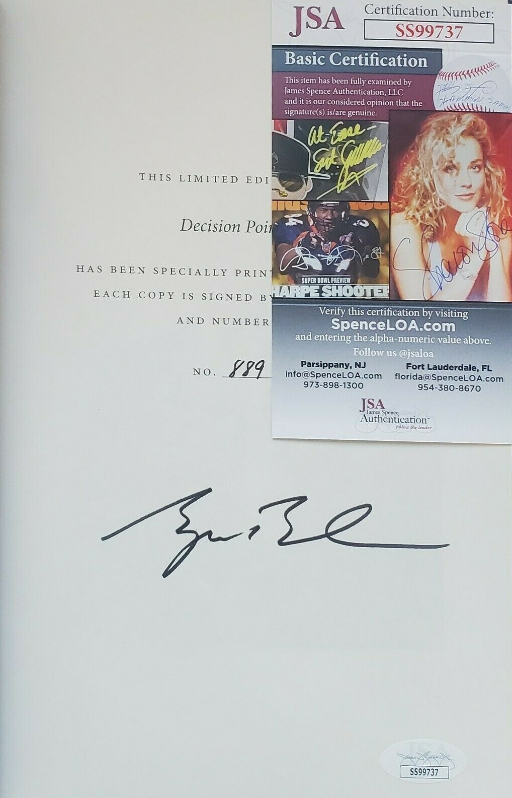 George W Bush Signed Decision Points w/ JSA COA Limited Edition (1st/1st) Book