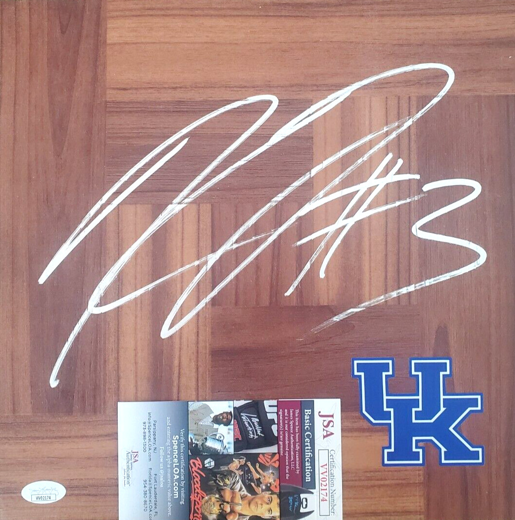 Keldon Johnson Signed Floorboard w JSA COA Kentucky Wildcats San Antonio Spurs 2