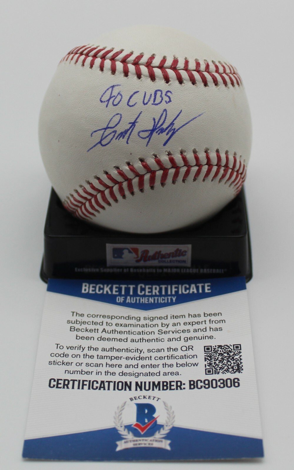 Cristian Hernandez Signed Official MLB Baseball w/Beckett COA BC90306 Cubs