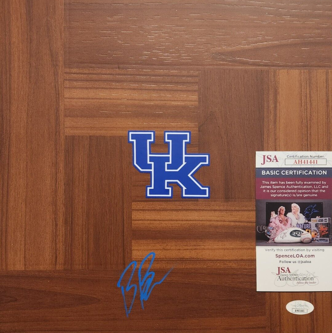 Brandon Boston Signed Floorboard JSA COA #AH41441 Kentucky Wildcats LA Clippers