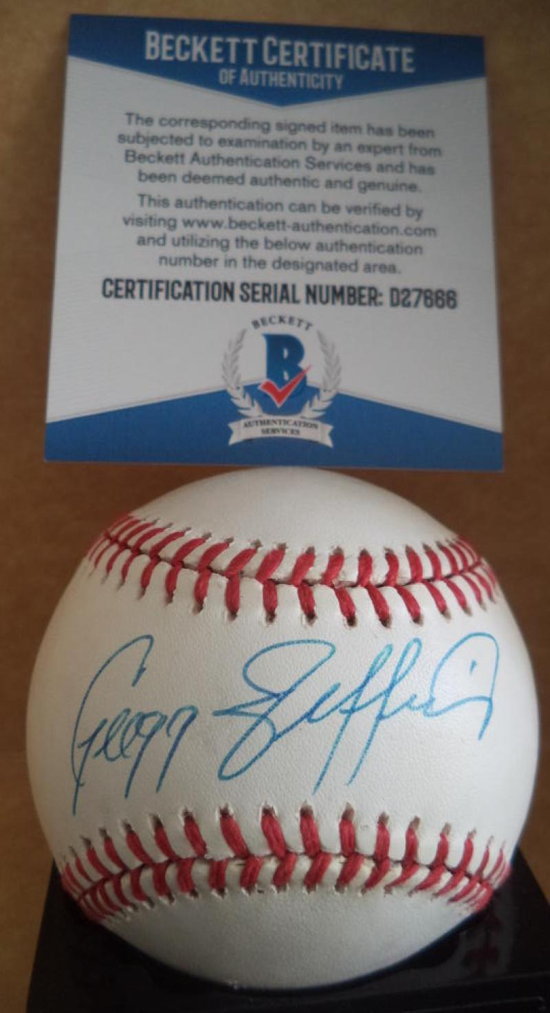 GREGG JEFFERIES CARDINALS/PHILLIES SIGNED AUTOGRAPH M.L BASEBALL BECKETT D27666