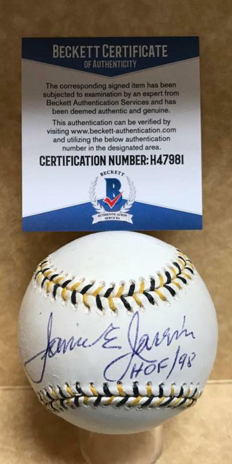 JAIME JARRIN LA DODGERS HOF 98 SIGNED 2006 ALL STAR BASEBALL BECKETT H47981