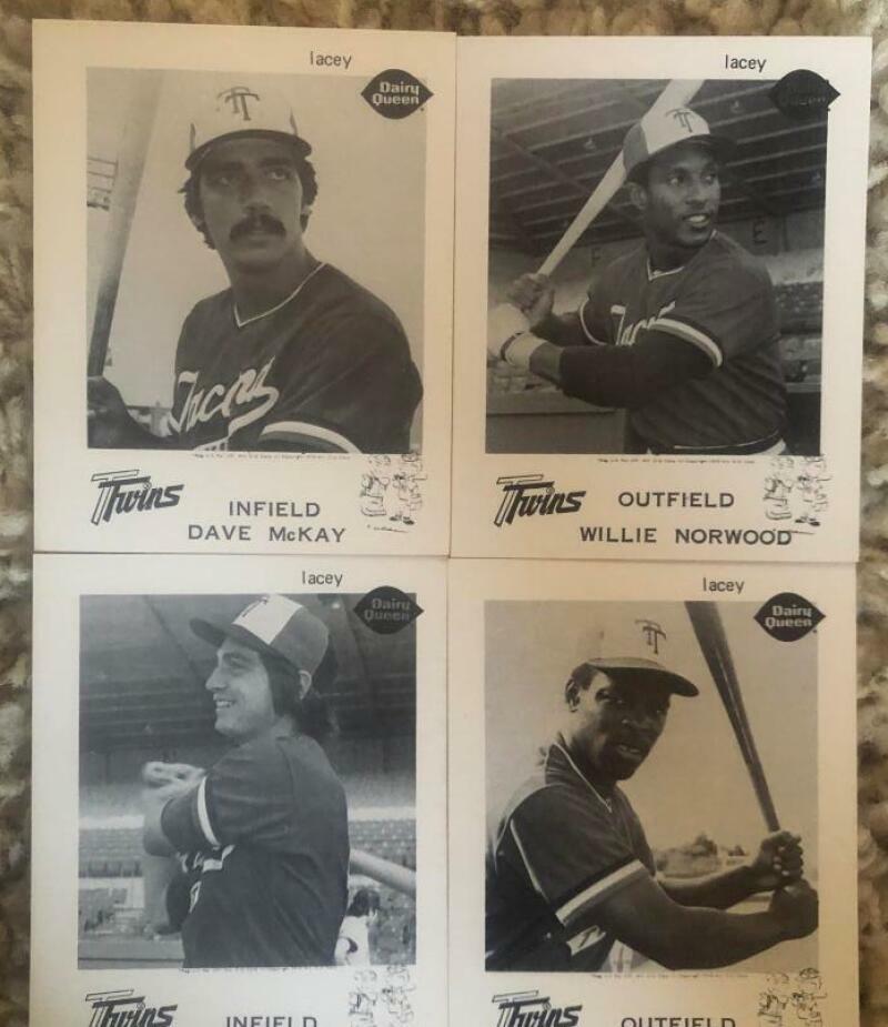 TWINS DAIRY QUEEN 1970’S SET DAVE MCKAY NORWOOD WILFONG AL WOODS RARE COLLECTIBLE MEMORABILIA