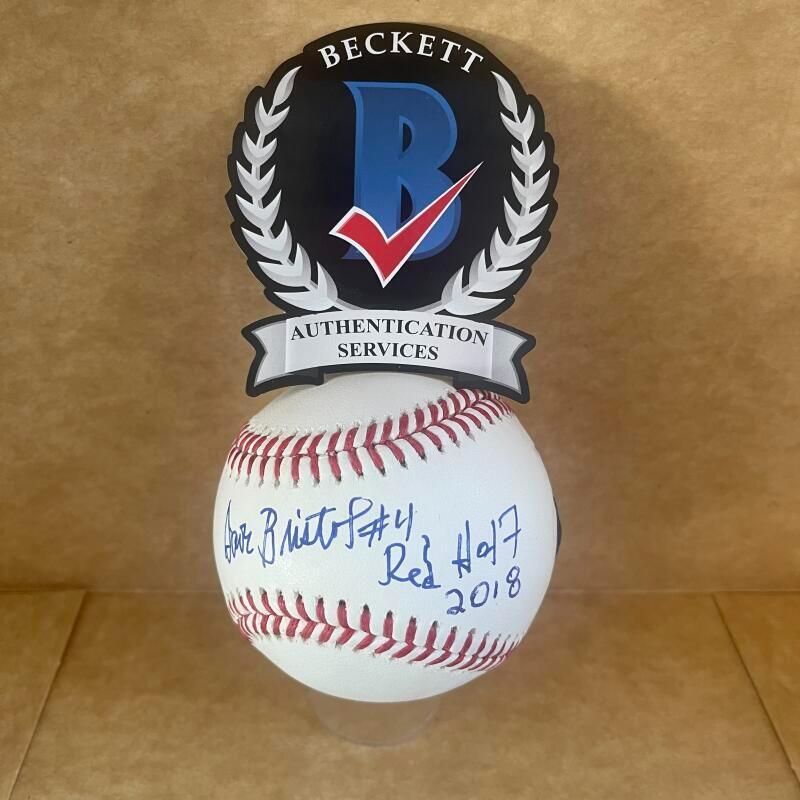 DAVE BRISTOL #4 REDS HOF 2018 SIGNED AUTO M.L. BASEBALL BECKETT AUTHENTICATED