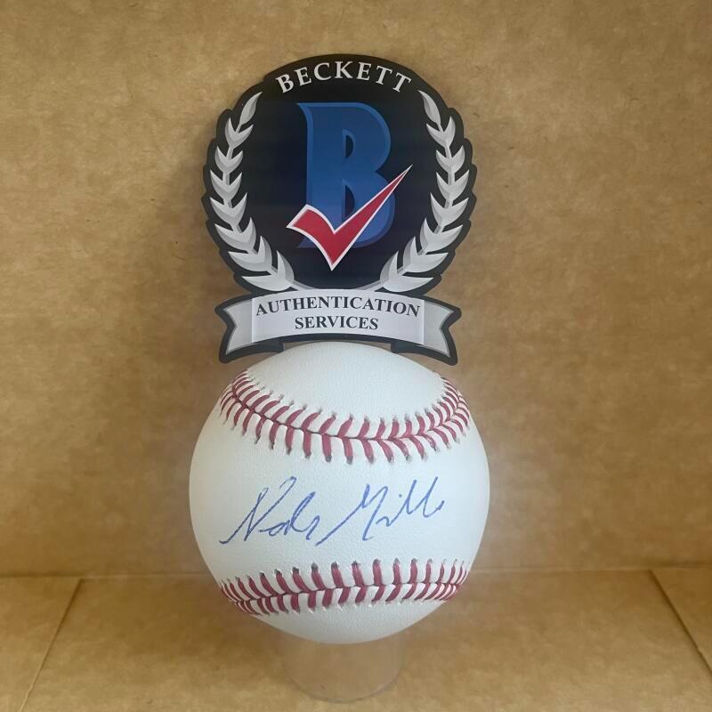 NOAH MILLER MINNESOTA TWINS SIGNED AUTO M.L. BASEBALL BECKETT AUTHENTICATED