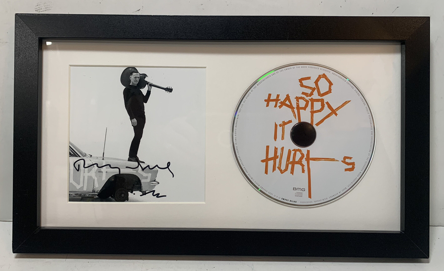 Bryan Adams So Happy It Hurts Signed Framed CD Display BAS Beckett Certified