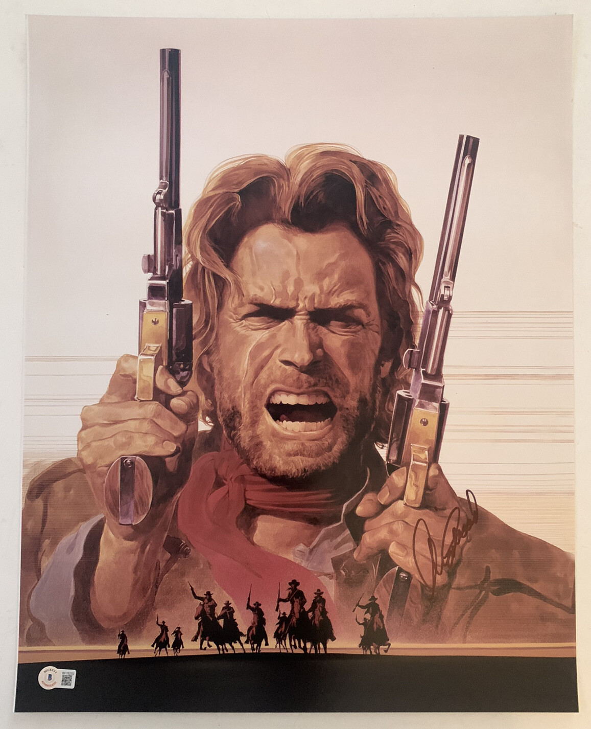 Clint Eastwood Signed Autographed 16x20 Josey Wales Photo Beckett Certified #5