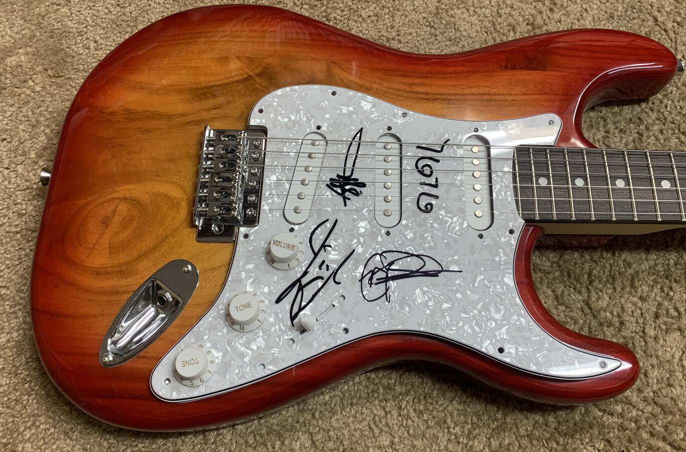 Barenaked Ladies Signed Autographed Electric Guitar PSA BAS Guaranteed READ