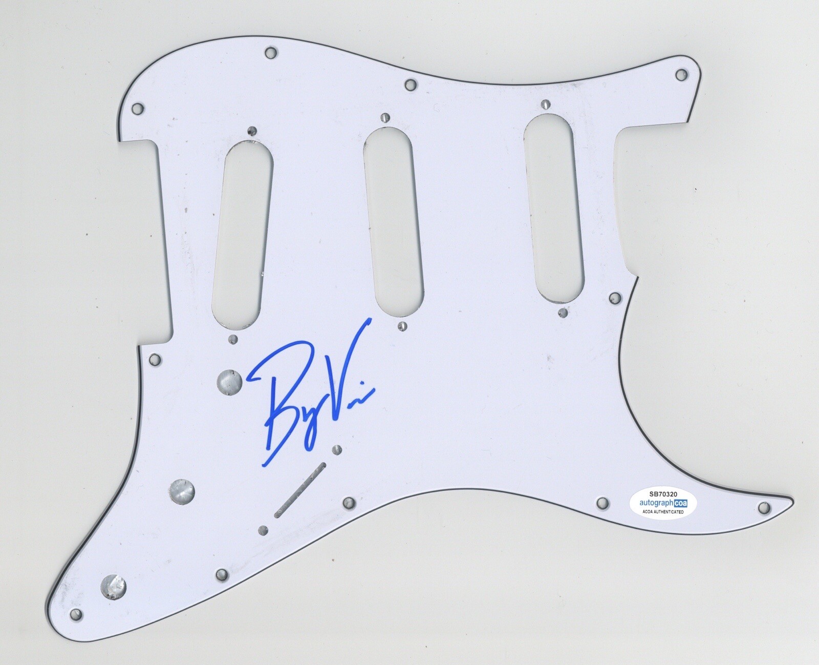 BRYCE VINE SIGNED AUTOGRAPH STRAT ELECTRIC GUITAR PICKGUARD ACOA RAP LA LA LAND