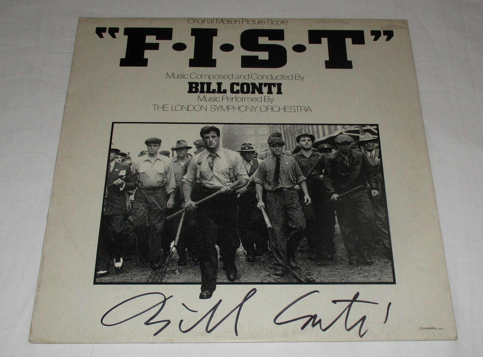BILL CONTI SIGNED F.I.S.T. VINYL RECORD JSA