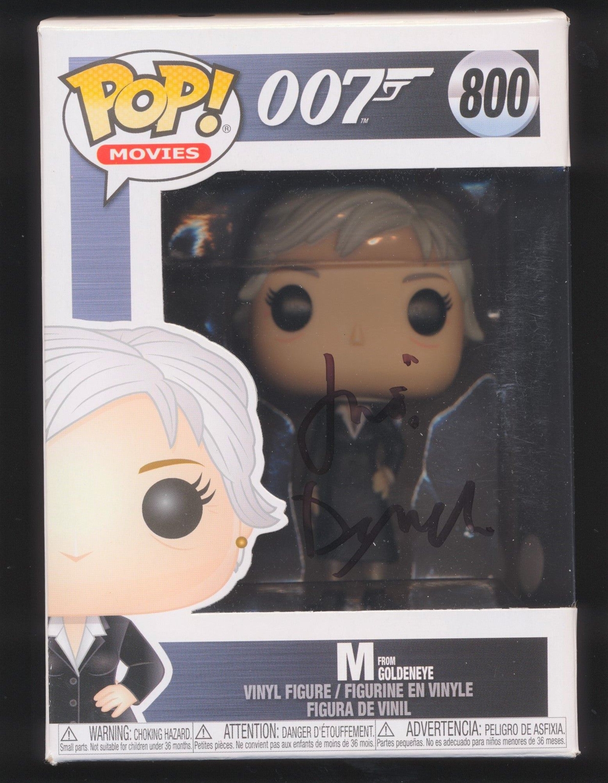 JUDI DENCH SIGNED 007 M FROM GOLDENEYE FUNKO POP JSA