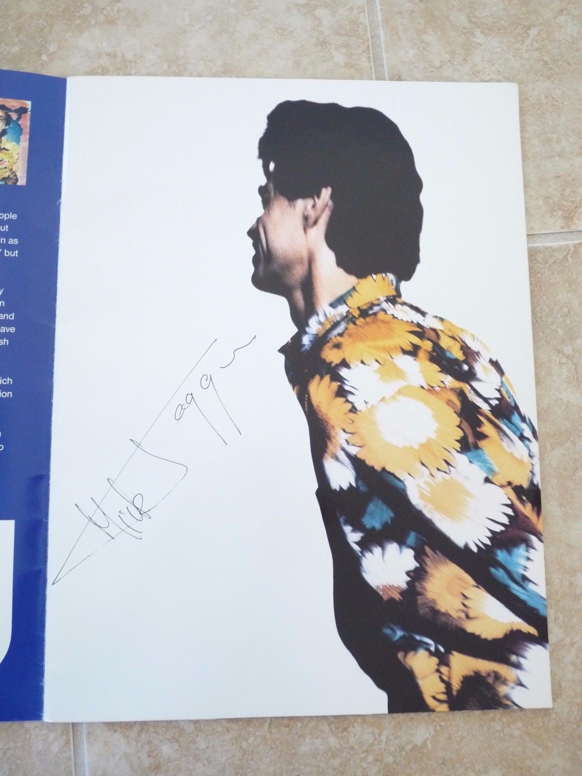 Rolling Stones Mick Jagger Signed Autographed 12