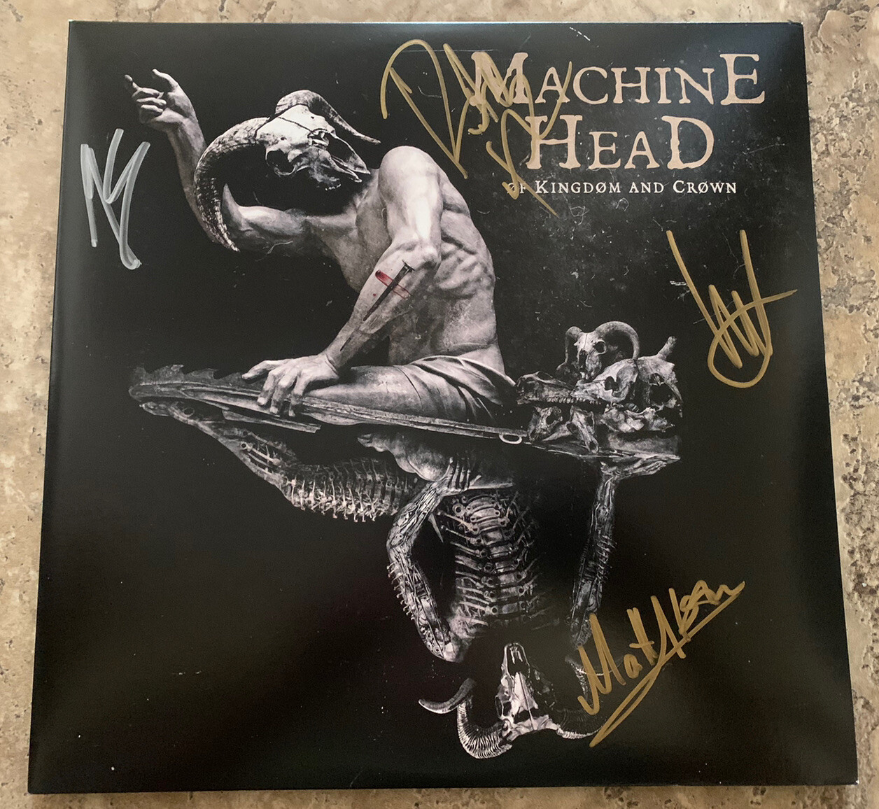 Machine Head Kingdom Crown ZIA Exclusive 1 of 500 Signed LP PSA BAS Guaranteed