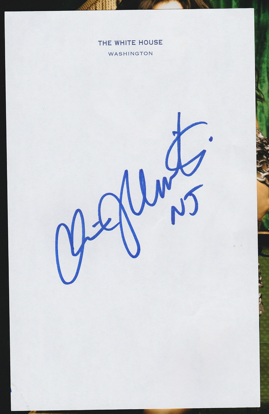 Chris Christie Signed White House Stationary with AWESOME PROOF Super Rare!