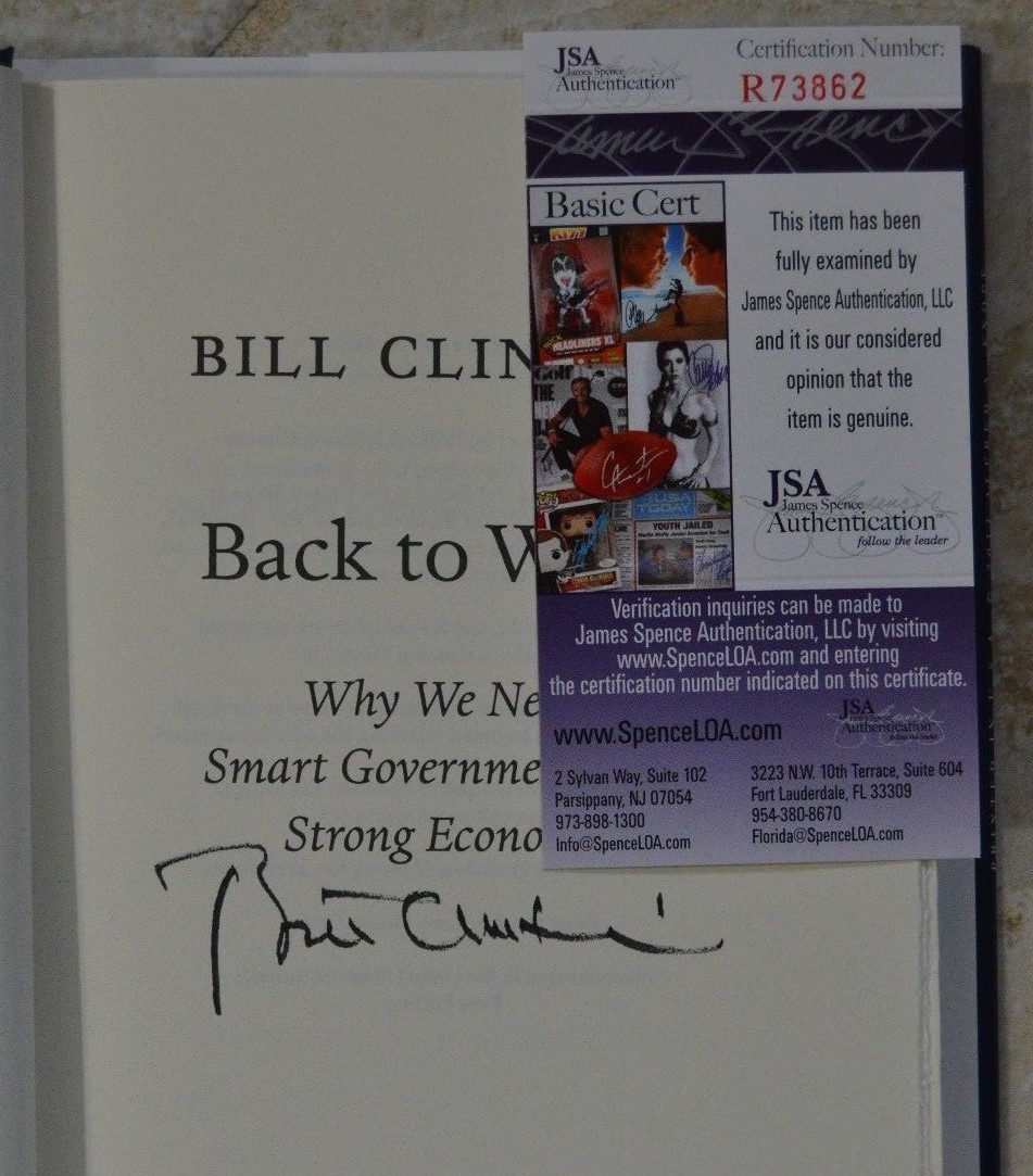 Bill Clinton Signed 