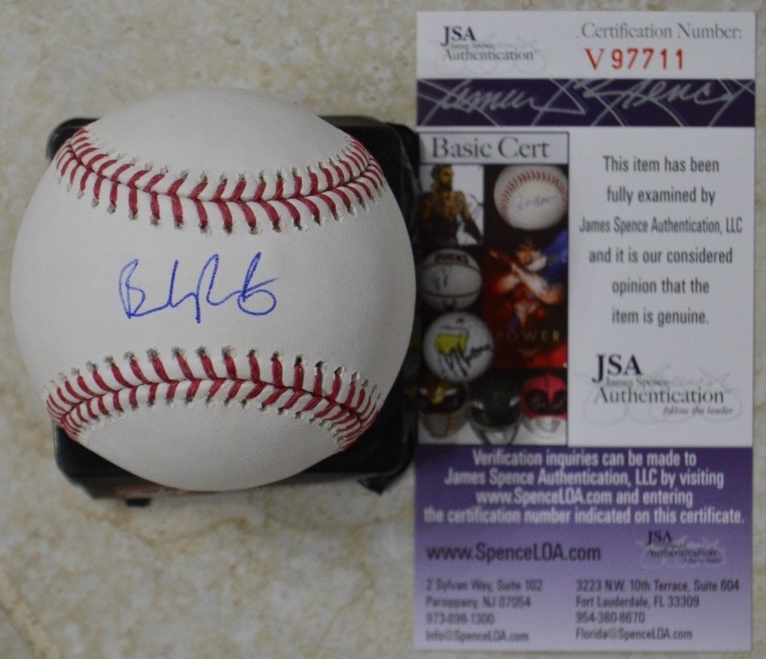 Brendan Rodgers Signed Official MLB Baseball w/ JSA COA #V97711 Colorado Rockies