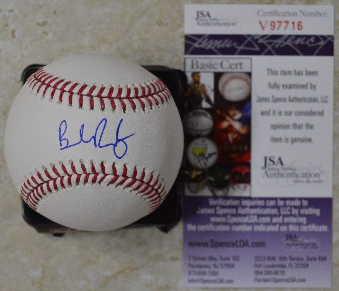 Brendan Rodgers Signed Official MLB Baseball w/ JSA COA #V97716 Colorado Rockies