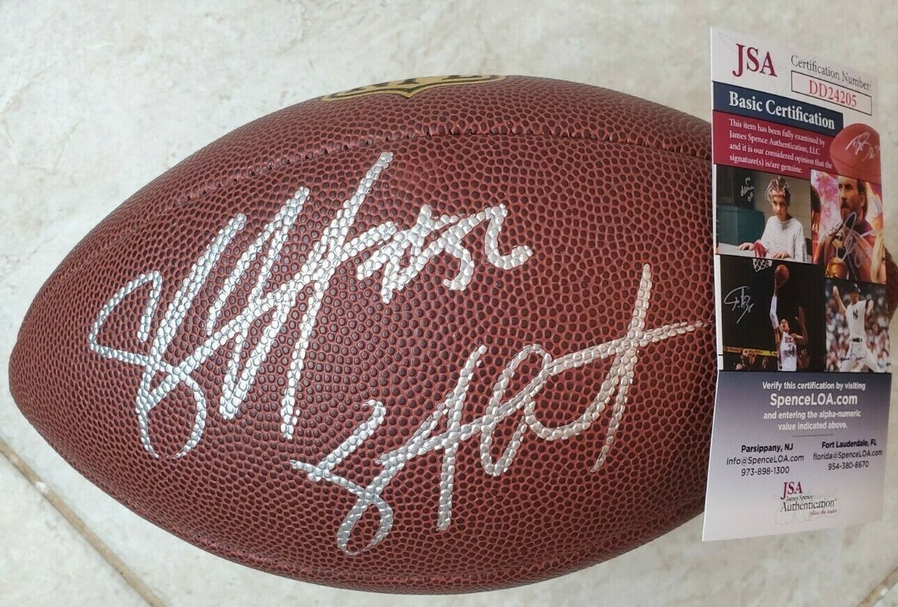 Shawne Merriman Signed Official NFL Football w/ JSA COA San Diego Chargers
