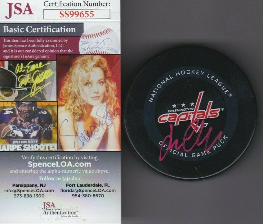 Lars Eller Signed Official NHL Game Puck w/ JSA COA #SS99655 Washington Capitals