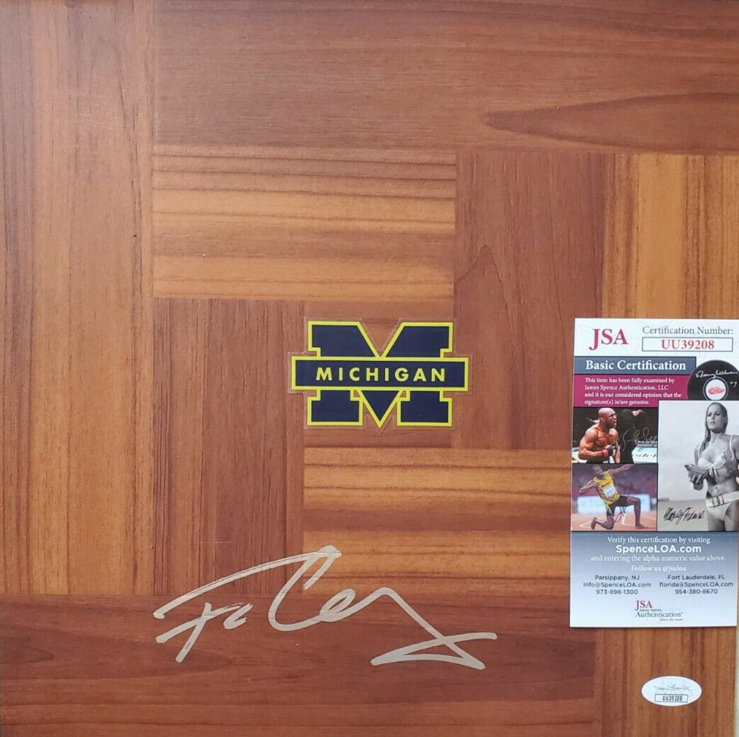 Franz Wagner Signed Floorboard JSA COA UU39208 Michigan Wolverines Orlando Magic