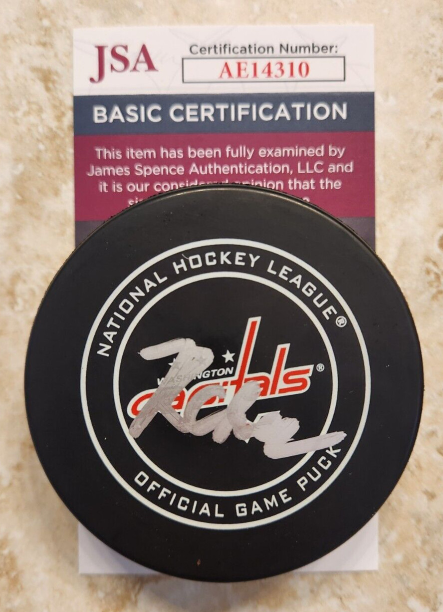 Ryan Chesley Signed Official NHL Game Puck JSA COA #AE14310 Washington Capitals